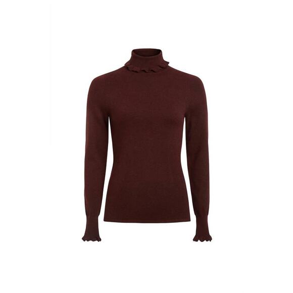 Marie Oliver Corgan Turtleneck Sweater in Bordeaux L - Picture 4 of 4